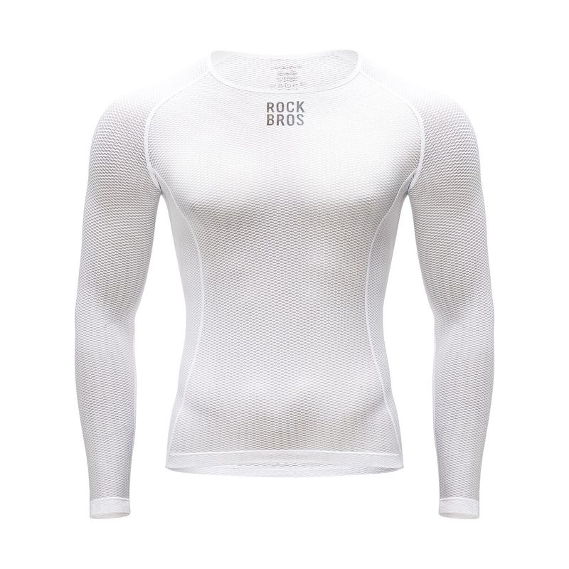 T-shirt de compression à manches longues pour hommes ROCKBROS - T-shirt de sport sous-vêtement fonctionnel, tailles XS - XXL_voghion.com