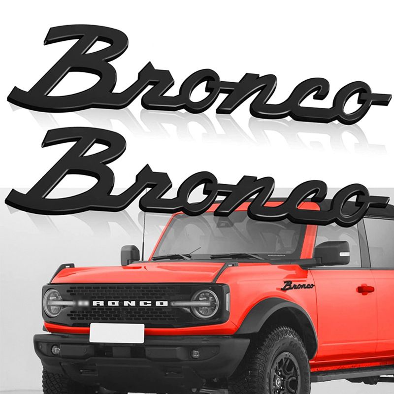 Κατάλληλο για λογότυπο Ford Bronco Mustang, αυτοκόλλητα αυτοκινήτου με γράμματα σε φύλλα, αυτοκόλλητα ουράς_voghion.com