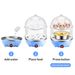 Double Layer Egg Steamer 14-Capacity - Hard Boiled Cooker Automatic Shut Off BPA-Free Kitchen Appliance Energy Saving_voghion.com