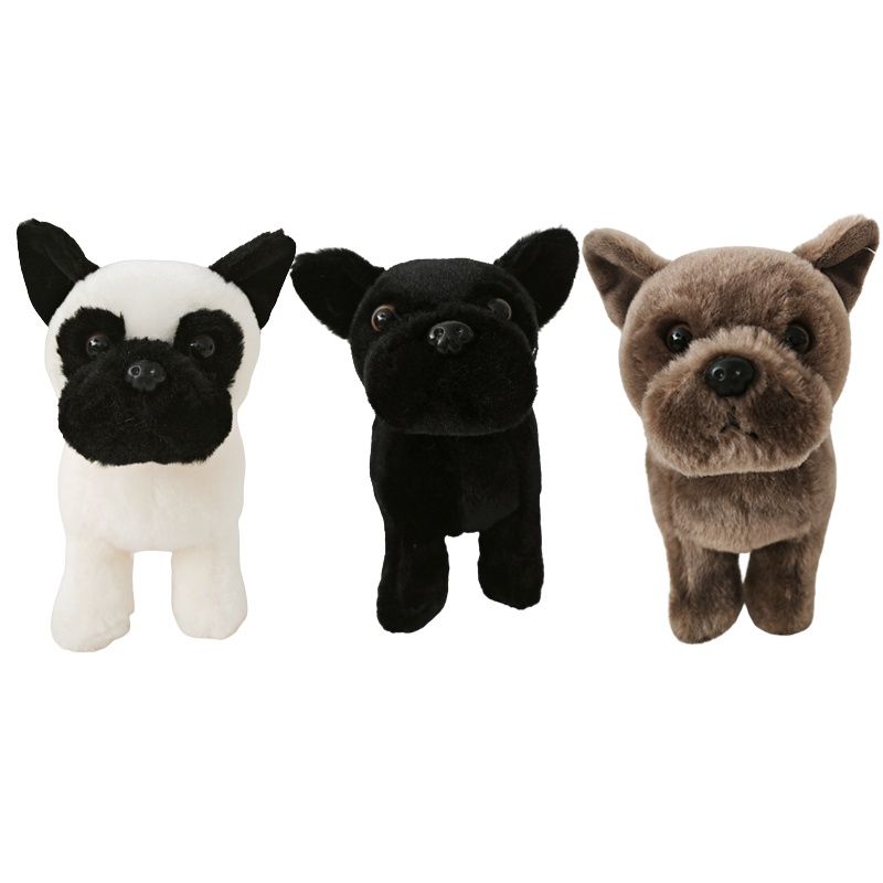 Plush Cute Bull Terrier Toy For Kids Soft And Cuddly Stuffed Animal Doll Stock Pet_voghion.com