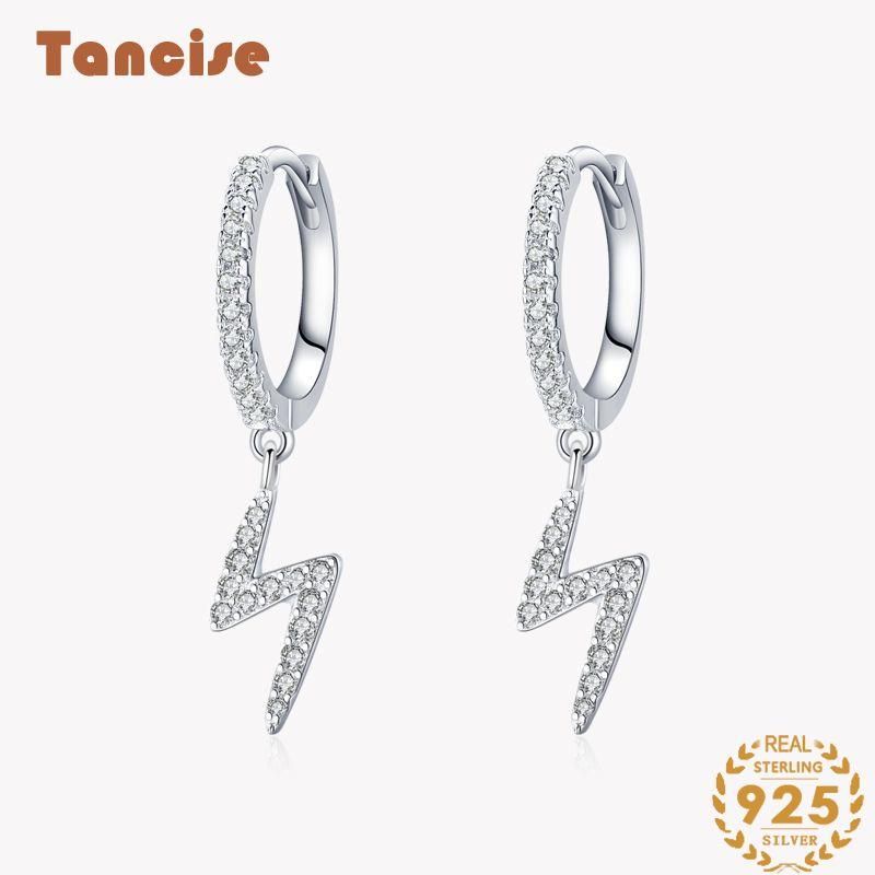 Tancise Zilveren Zirkoon Oorbellen Drop Oorbellen Voor Vrouwen Huwelijksfeest Geschenken_voghion.com
