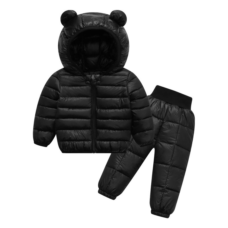 Tuta per bambini Piumino per bambini Ragazzi e ragazze Autunno e inverno Bambini Due vestiti invernali per neonati e bambini piccoli_voghion.com