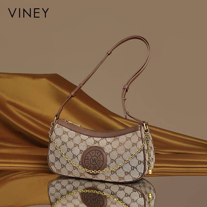 VINEY Bag Women's 2025 New Summer Crossbody Women's Bag Underarm Bag High-end Shoulder Crescent Bag_voghion.com