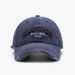 Women's Spring New Outdoor Letter Washed Patch Embroidered Men's Baseball Versatile Breathable Duckbill Cap_voghion.com