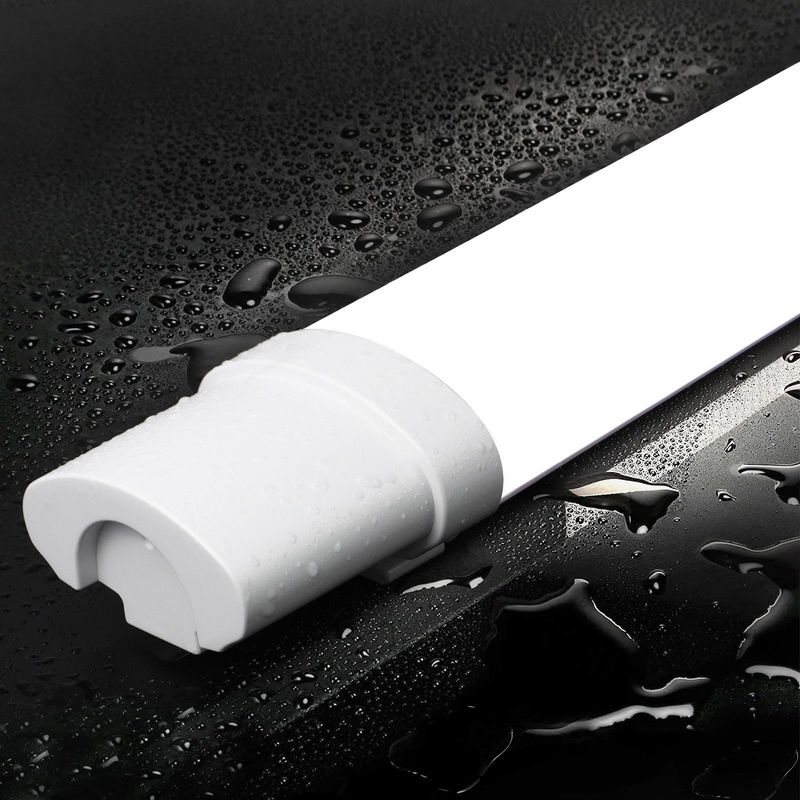 Glitzerlife Feuchtraumleuchte LED Werkstattlampe 120CM - 36W Deckenlampe IP65 Wasserfest Leuchtstoffröhre Kellerlampe Naturalweiß 5000K Für Garage Küche Büro Bad_voghion.com
