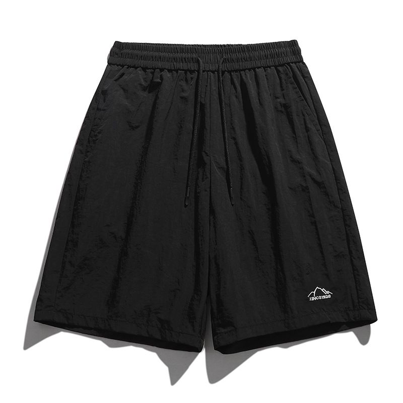Pantaloncini da uomo leggeri, traspiranti, ad asciugatura rapida, con cintura, in nylon elasticizzato, per palestra, viaggi e uso quotidiano (diversi colori/taglie)_voghion.com