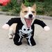 New Halloween Transformation Costume Skeleton 3D Fluorescent Night Glow Funny Outfit Schnauzer Corgi Pet Clothes_voghion.com