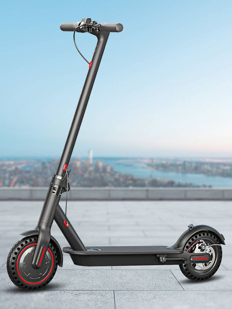 Patinete eléctrico plegable para adultos, 20 km/h, 40 km de alcance, con frenos dobles de aplicación_voghion.com