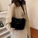 Sac à bandoulière simple en peluche à la mode pour l'hiver, grande capacité, minimaliste, pour fille, NEWC241214_voghion.com