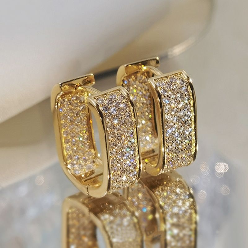 Leichtes Luxus-Mikro-Set Zirkon mit jungen Damenmode-Ohrringen und Schmuckverkäufen_voghion.com