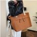 Tote women's stylish large capacity canvas 2024 new trendy internet famous fashion high-end niche shoulder bag_voghion.com