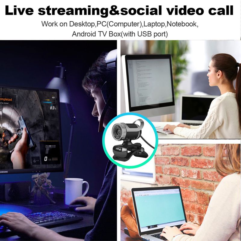 S9-1080P computer with built-in MIC call high-definition network camera_voghion.com