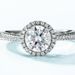 Moissanite Light Luxury Diamond Ring Female S925 Silver Inlaid One Carat Moissanite Wedding Ring Couple Ring_voghion.com