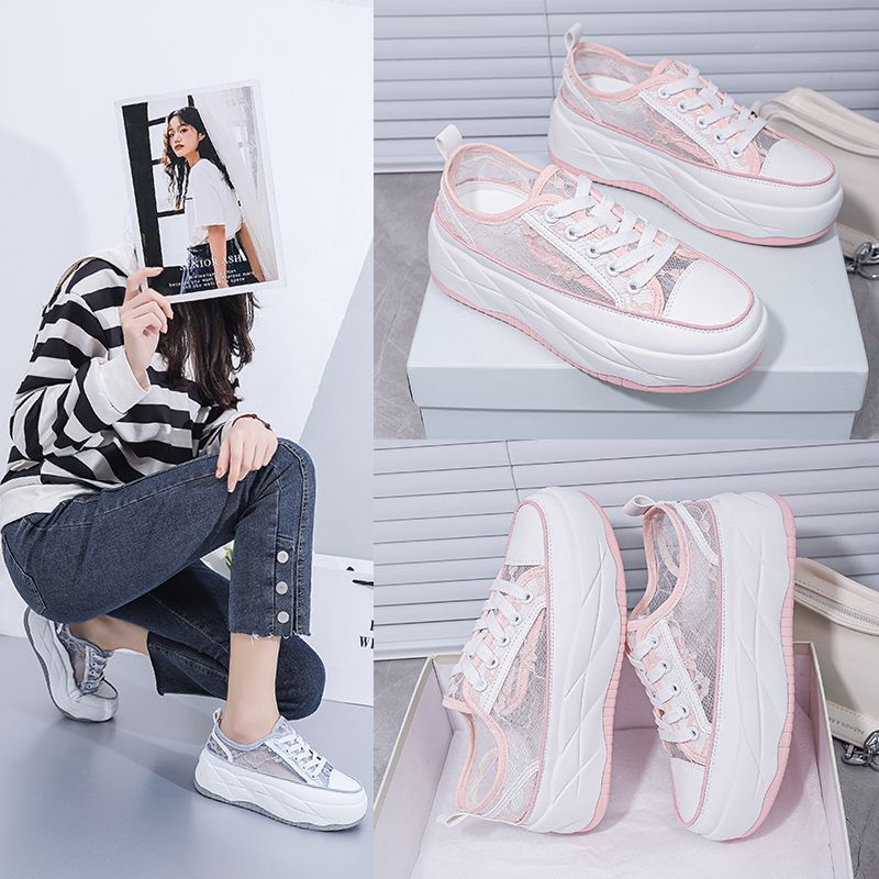 AR05 lace sponge cake with thick soles and high height for women's shoes_voghion.com