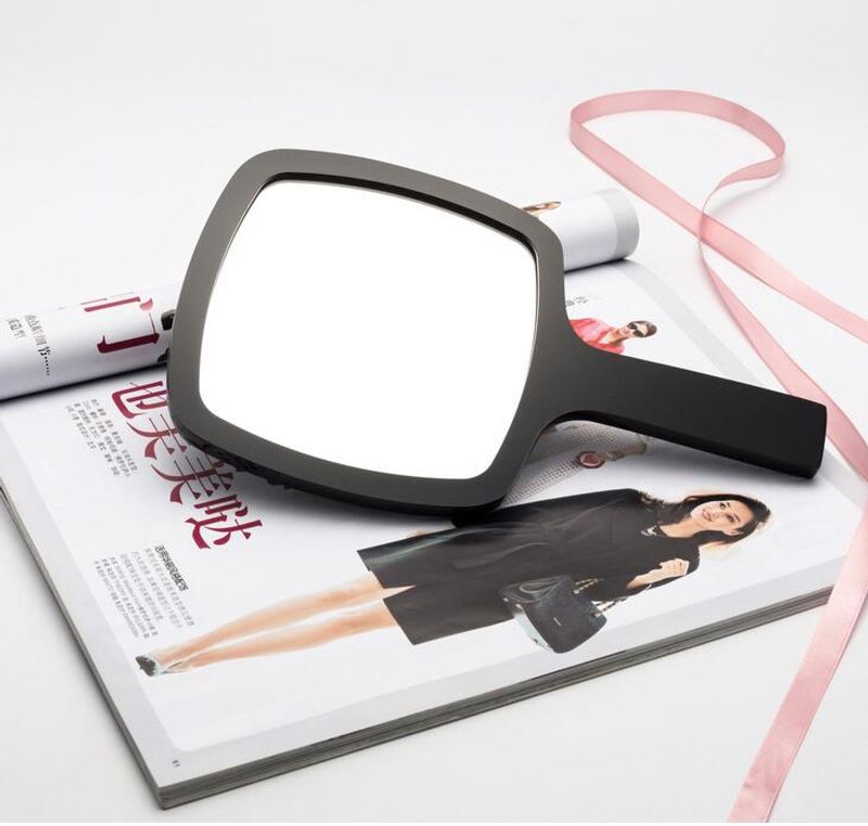 Eyelash Extension Mirror Plastic Handle Portable Square Handheld Makeup Vanity Mirror Women Cosmetic SPA Beauty Salon Supplies_voghion.com