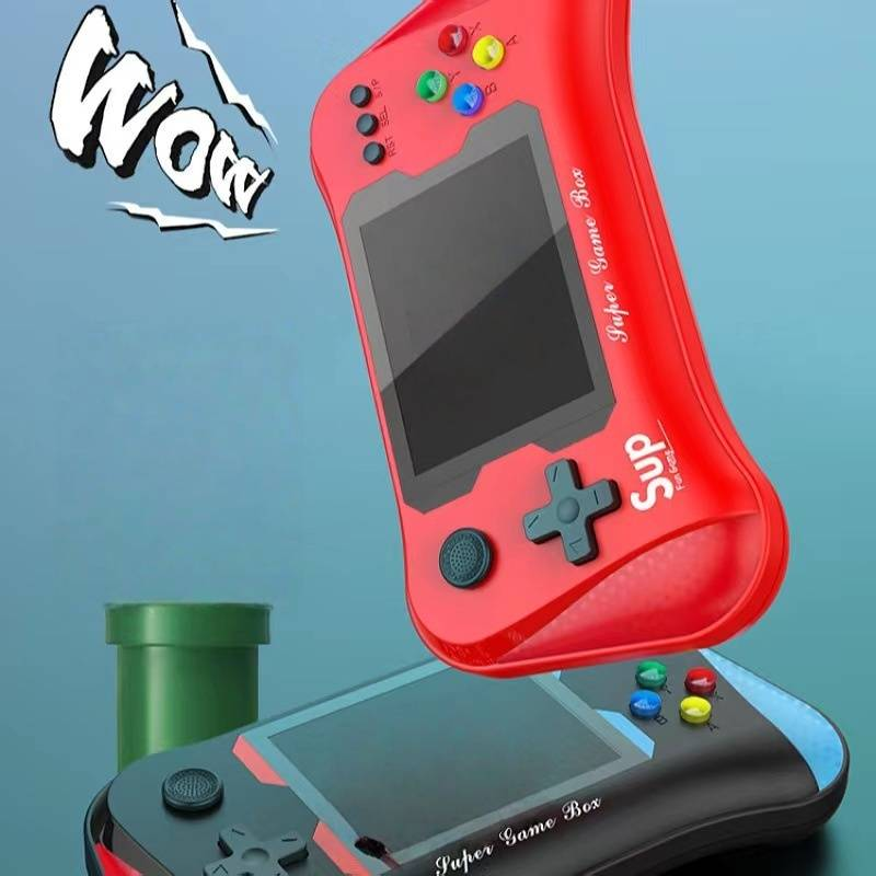 ​Retro Handheld Game Console With 3.5" Screen, 500-in-1 Classic Games, Dual Player Mode, Portable Gaming For Kids & Adults (Black/Red)​_voghion.com