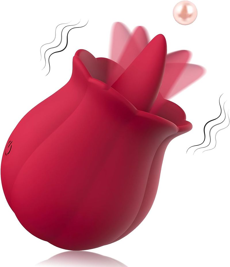 Tongue Clitoral Rose Vibrator, Sex Toys Vibration Stimulator For Women | Licking Rose Adult Toy | 10 Female Anal Clitoris Nipple Ears G_voghion.com