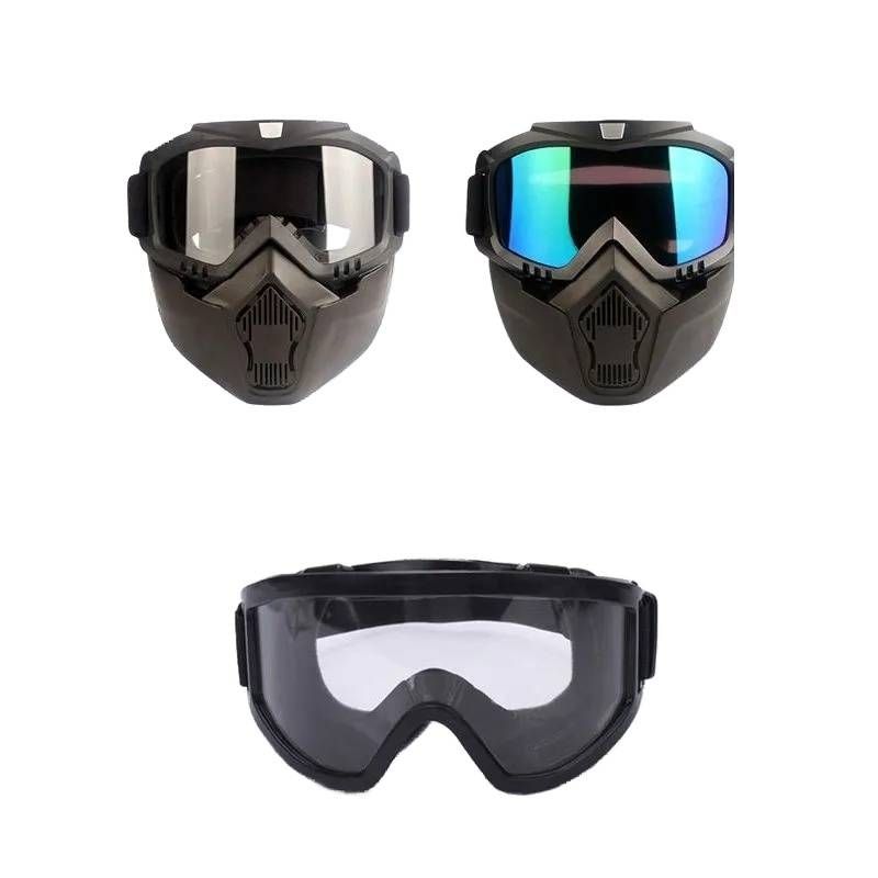 against Wind and Sand Eye Protection Glasses Anti-Fog Tactical Mask Riding Dustproof Full Face Protective Mask Harley Labor Protection Winter_voghion.com