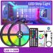 5V RGB LED-stripverlichting met 44-toetsen afstandsbediening en app-bediening, spraakgestuurde tv-achtergrondverlichting, synchronisatie met muziek voor game-/streaming-ambiance, 16 LED's/m_voghion.com