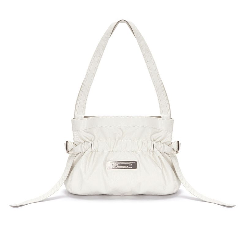Koreanische Designer INS Mode Mädchen Plissee Design Band Multifunktionale Handtasche Hundert Freizeit Tägliche Schulter Tasche Elegante Und Exquisite_voghion.com