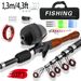 Portable Telescopic Lure Mini Retractable Small Sea Ultra Short Crappie Rod Set Fishing Gear_voghion.com