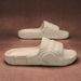 Large Size Kanye Same Style EVA Disposable Slippers With A Sense Of Stepping On Feces, Coconut Thick Sole Soft Home_voghion.com