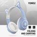 Neu YDM52 Drahtlose Bluetooth Kinder Kinder Mädchen Katze Ohr Faltbare Leucht Gaming_voghion.com