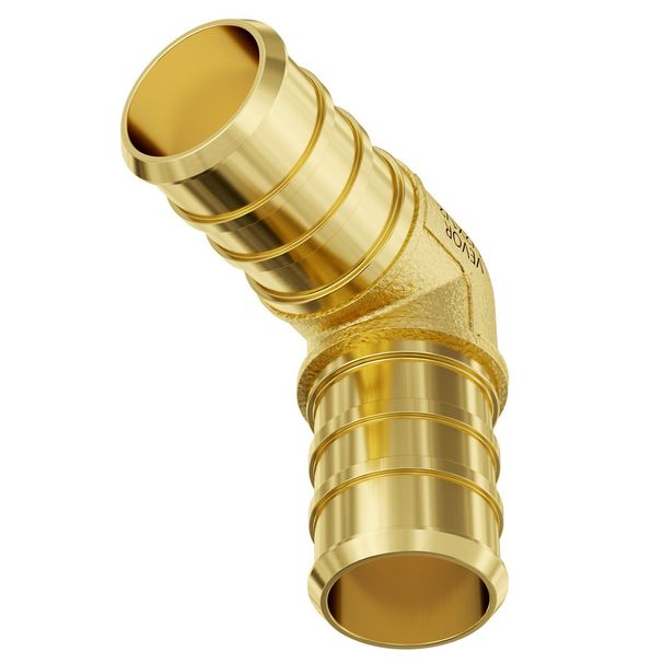 Pipe Fittings 1/2" 50PCS Brass Clamp-style Elbows For Heating System_voghion.com