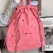 2025 Summer And Autumn Korean Niche Design Women's Bag Frosted Velvet Drawstring Backpacks_voghion.com