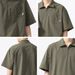 Short Sleeved Summer Thin Trendy Loose Workwear T-shirt With Half Zipper_voghion.com