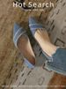 2025 Neue Ankunft Wohnungen Spitzschuh Low-Cut Denim Single-Layer Damen Slip-on Einfachstes Match Soft Bottom Smart Flat_voghion.com