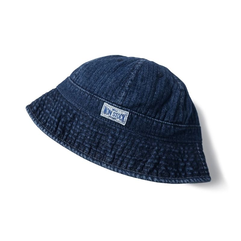 Hot Sale Net op Lager HBT Denim Bucket Hat Blo Sonneschutz Kuppel Fëscherkapp All Dag_voghion.com