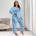 Mode Herbst und Winter Damen große Größe Casual Loungewear Pyjamas Frauen_voghion.com