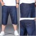 Men's Clothing Plus Size Summer Thin Fat Extra Large Denim Shorts Men Plus Size Elastic Loose 5 Points Pants Fat Guy Pants_voghion.com