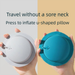 Aufblasbares U-förmiges Kissen mit Pressfunktion, faltbares Kompressionskissen für Auto, Zug, Reisen, Nackenstütze, tragbar_voghion.com