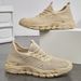 Plus Size 2025 Spring New Men's Breathable Mesh Lightweight Soft Sole Sneakers Running Casual Shoes_voghion.com