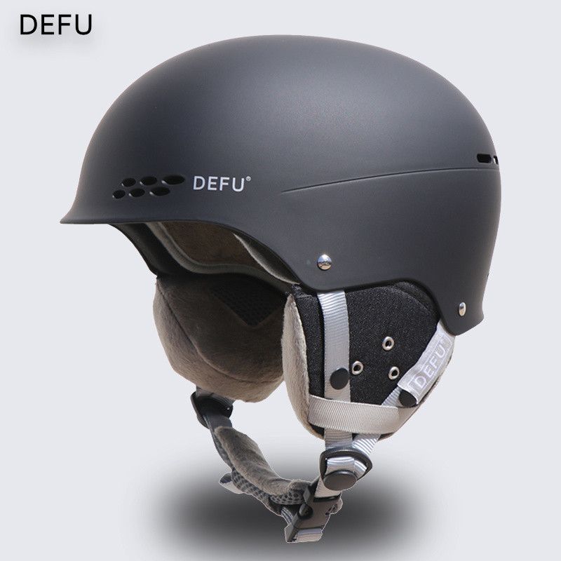 Helmet Integrated Snowboard Riding Protective Gear Head Cover Anti-Fall Ski Hat Warm Adjustable_voghion.com