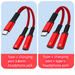 Compatible With IPhone 15 Type-C Headphone Adapter 1-to-2 3.5mm Listening To Music Charging Voice Conversion Cable_voghion.com