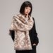 Scarf women's autumn and winter new cashmere decoration with cloak double-sided scarf camellia long shawl_voghion.com