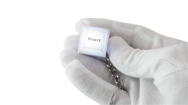 Keyboard Insert on the Go with Light Action LED & Stainless Keychain_voghion.com