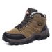Autumn Winter High-top Outdoor Warm Hiking Cotton Couple Style Trekking Shoes Plus Size_voghion.com