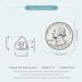 Ciondolo per borsa con fiocco in argento sterling, SCC2994_voghion.com