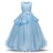 Mère et enfants vêtements pour enfants été européen et américain nouvelle robe de mariée rose robe pour enfants fille longue robe de princesse_voghion.com