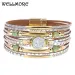 Wellmore Women Bracelets Bohemia Fashion Wrap Bracelet Leather For Female Jewelry Wholesale_voghion.com