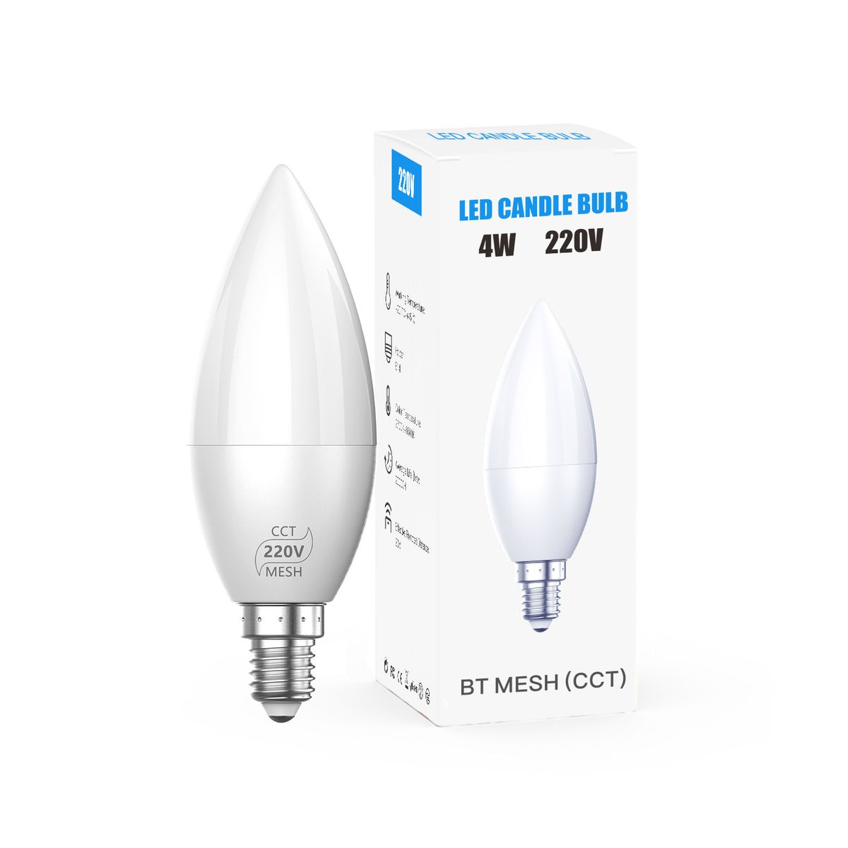 Izzók Intelligens Rgbcw Bluetooth hálózat Led hegyű izzó 12 színhőmérséklet_voghion.com