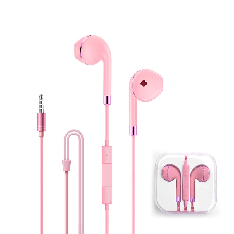 P15 Heavy Bass Golden Edge Color In-Ear Stereo Wired Music Crystal Box With Controller Phone Earphone_voghion.com