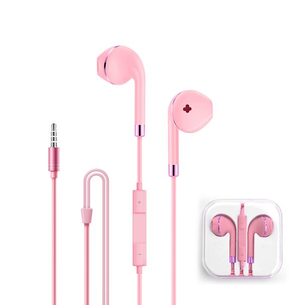 P15 Heavy Bass Golden Edge Color In-Ear Stereo Wired Music Crystal Box With Controller Phone Earphone_voghion.com