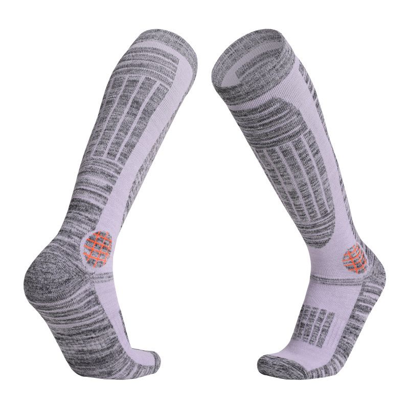 Professional Long Tube Ski For Women, Outdoor Thickened Towel Socks, Sweat-Absorbing And Warm Sports Socks_voghion.com