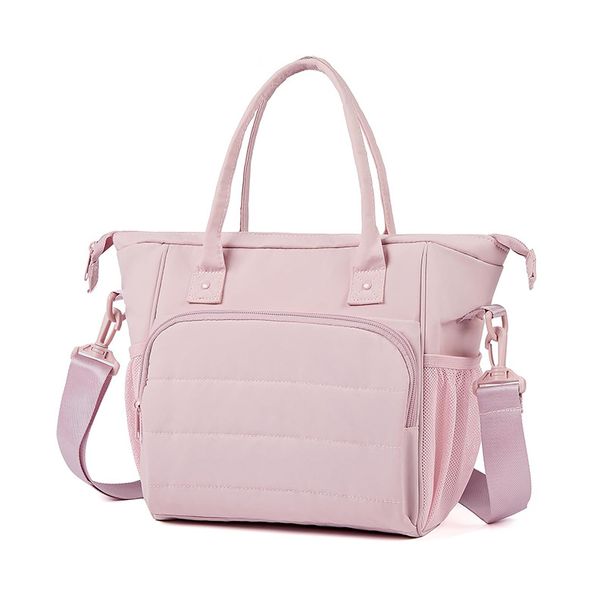 Stilvolle isolierte Umhängetasche zum Mittagessen – leicht und faltbar – modernes minimalistisches Design – Altrosa_voghion.com