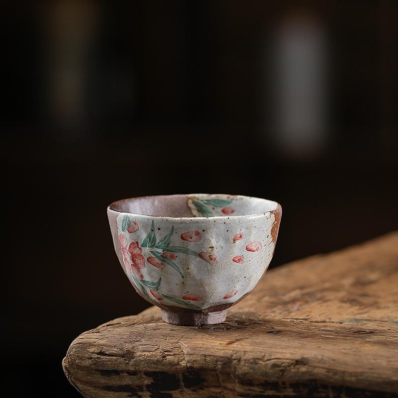 Théière à main Muqian Pavilion, peinte à la main, style frais, pour la maison, pour boire et infuser du thé_voghion.com